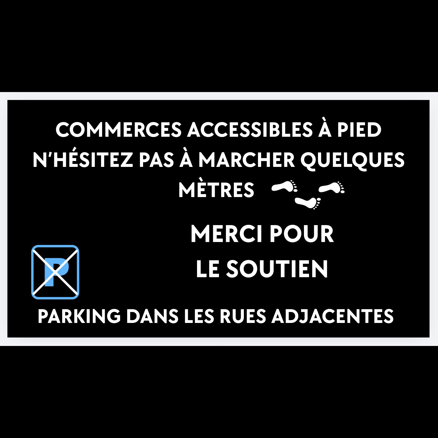 Écran d'affichage avenue de Spa : commerces accessibles à pied, parking dans les rues adjacentes